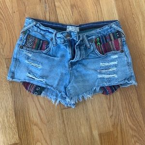 Free People Vintage Denim Shorts